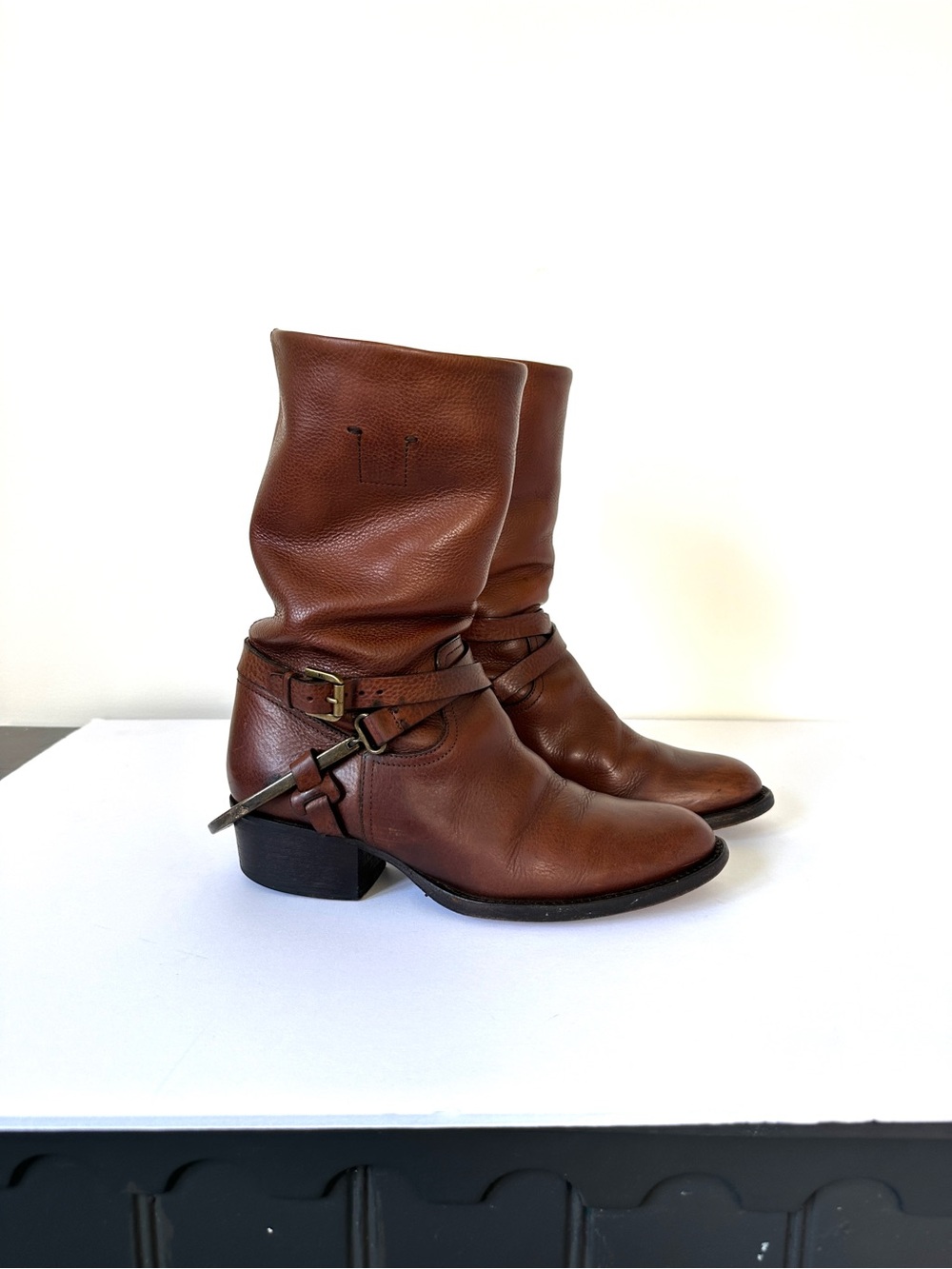 Ralph Lauren Collection Horse Bit Western Boots - Picture 6 of 11